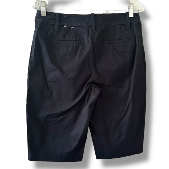 Talbots Black Perfect Short 13” Women's Size 4 Preppy Chino Classic Modest - Picture 3 of 14